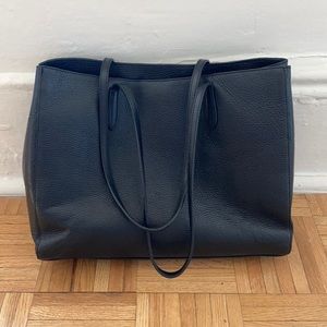 Banana Republic black leather tote!